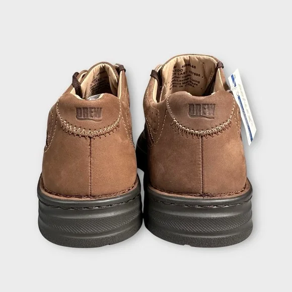 Drew Toledo Shoes 40895-65 Mens 9 4W Wide Brown Leather Dri-Lex Lace Up Casual - Picture 5 of 11